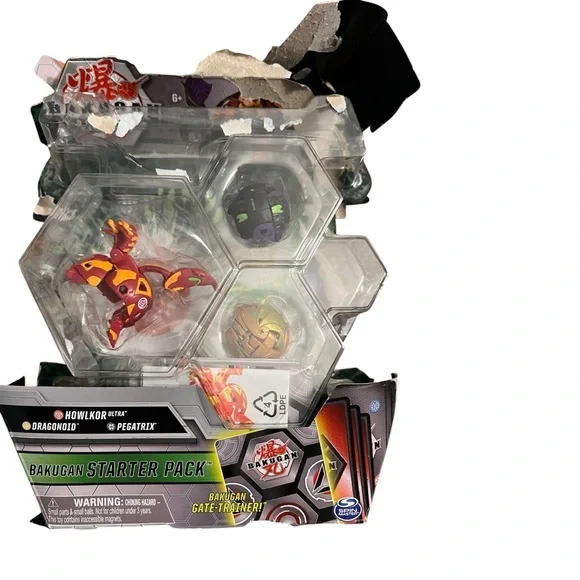 Bakugan Starter Pack - Lot of 2 - Howlkor Dragonoid Pegatrix Puris Trunkanius - Picture 4 of 9